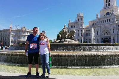 Al acabar el maratón de Madrid