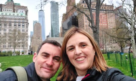 Selfie en Battery Park de Lower Manhattan