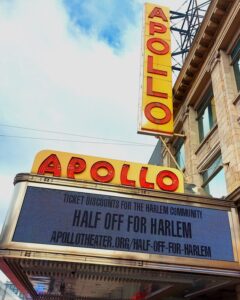 Cartel del famoso Teatro Apollo