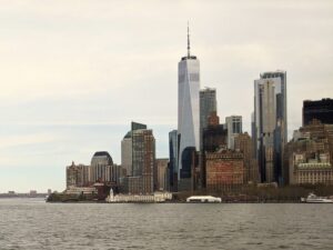 Vistas del skyline de Manhattan desde el ferry